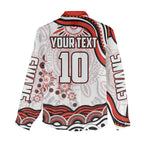 Personalized Sydney Swans Football Mascot Women Casual Shirt Aboriginal Dot Art - Dreamtime Football Mascot