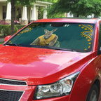 Personalized Kookaburras Field Hockey Kangaroo Auto Sun Shade Indigenous Australian Dot Art Style In Green And Gold