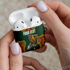 Personalized Kookaburras Field Hockey AirPods Case Kangaroo Australian Indigenous Dot Art Style With Vibrant Sun Patterns