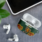Personalized Kookaburras Field Hockey AirPods Case Kangaroo Australian Indigenous Dot Art Style With Vibrant Sun Patterns