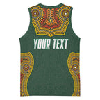 Personalized Kookaburras Field Hockey Basketball Jersey Kangaroo Australian Indigenous Dot Art Style With Vibrant Sun Patterns