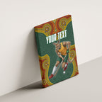 Personalized Kookaburras Field Hockey Canvas Wall Art Kangaroo Australian Indigenous Dot Art Style With Vibrant Sun Patterns