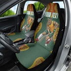 Personalized Kookaburras Field Hockey Car Seat Cover Kangaroo Australian Indigenous Dot Art Style With Vibrant Sun Patterns