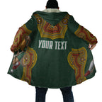 Personalized Kookaburras Field Hockey Cloak Kangaroo Australian Indigenous Dot Art Style With Vibrant Sun Patterns