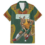 Personalized Kookaburras Field Hockey Hawaiian Shirt Kangaroo Australian Indigenous Dot Art Style With Vibrant Sun Patterns