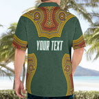 Personalized Kookaburras Field Hockey Hawaiian Shirt Kangaroo Australian Indigenous Dot Art Style With Vibrant Sun Patterns