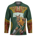 Personalized Kookaburras Field Hockey Hockey Jersey Kangaroo Australian Indigenous Dot Art Style With Vibrant Sun Patterns