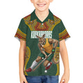 Personalized Kookaburras Field Hockey Kid Hawaiian Shirt Kangaroo Australian Indigenous Dot Art Style With Vibrant Sun Patterns