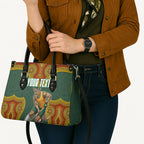 Personalized Kookaburras Field Hockey Leather Bag Kangaroo Australian Indigenous Dot Art Style With Vibrant Sun Patterns