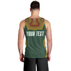 Personalized Kookaburras Field Hockey Men Tank Top Kangaroo Australian Indigenous Dot Art Style With Vibrant Sun Patterns