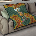 Personalized Kookaburras Field Hockey Quilt Kangaroo Australian Indigenous Dot Art Style With Vibrant Sun Patterns