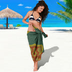 Personalized Kookaburras Field Hockey Sarong Kangaroo Australian Indigenous Dot Art Style With Vibrant Sun Patterns
