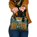 Personalized Kookaburras Field Hockey Shoulder Handbag Kangaroo Australian Indigenous Dot Art Style With Vibrant Sun Patterns