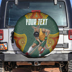 Personalized Kookaburras Field Hockey Spare Tire Cover Kangaroo Australian Indigenous Dot Art Style With Vibrant Sun Patterns