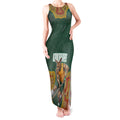 Personalized Kookaburras Field Hockey Tank Maxi Dress Kangaroo Australian Indigenous Dot Art Style With Vibrant Sun Patterns