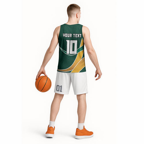 Personalized Kookaburras Field Hockey Kangaroo Basketball Jersey Australian Flag Map With Abstract Green And Gold Wave Pattern