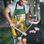 Australia Wallabies Rugby Mascot Apron Indigenous Dot Art Style - Muscular Kangaroo Graphic