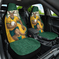 Australia Wallabies Rugby Mascot Car Seat Cover Indigenous Dot Art Style - Muscular Kangaroo Graphic