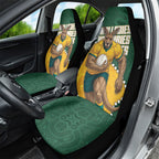 Australia Wallabies Rugby Mascot Car Seat Cover Indigenous Dot Art Style - Muscular Kangaroo Graphic