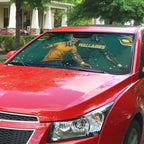 Australia Wallabies Auto Sun Shade Aboriginal Rugby Kangaroo Mascot - Gold And Green