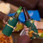 Australia Wallabies 4 in 1 Can Cooler Tumbler Aboriginal Rugby Kangaroo Mascot - Gold And Green