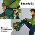 Australia Wallabies Grocery Bag Aboriginal Rugby Kangaroo Mascot - Gold And Green