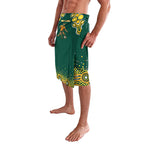 Australia Wallabies Lavalava Aboriginal Rugby Kangaroo Mascot - Gold And Green