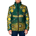 Australia Wallabies Padded Jacket Aboriginal Rugby Kangaroo Mascot - Gold And Green