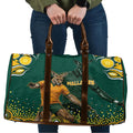 Australia Wallabies Travel Bag Aboriginal Rugby Kangaroo Mascot - Gold And Green