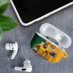 Australia Wallabies Kangaroo AirPods Case Australia Flag And Lightning Bolt - Aboriginal Rugby Mascot
