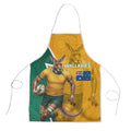 Australia Wallabies Kangaroo Apron Australia Flag And Lightning Bolt - Aboriginal Rugby Mascot