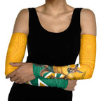Australia Wallabies Kangaroo Arm Sleeves Australia Flag And Lightning Bolt - Aboriginal Rugby Mascot