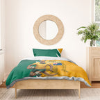 Australia Wallabies Kangaroo Bedding Set Australia Flag And Lightning Bolt - Aboriginal Rugby Mascot