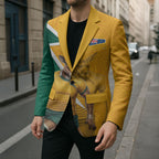 Australia Wallabies Kangaroo Blazer Australia Flag And Lightning Bolt - Aboriginal Rugby Mascot