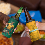 Australia Wallabies Kangaroo 4 in 1 Can Cooler Tumbler Australia Flag And Lightning Bolt - Aboriginal Rugby Mascot