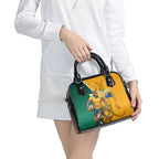 Australia Wallabies Kangaroo Shoulder Handbag Australia Flag And Lightning Bolt - Aboriginal Rugby Mascot
