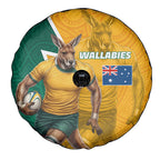 Australia Wallabies Kangaroo Spare Tire Cover Australia Flag And Lightning Bolt - Aboriginal Rugby Mascot