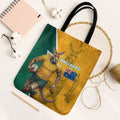 Australia Wallabies Kangaroo Tote Bag Australia Flag And Lightning Bolt - Aboriginal Rugby Mascot