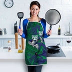 New Zealand Warriors Rugby Apron Fierce Mascot Geometric Tribal Art