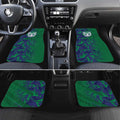 New Zealand Warriors Rugby Car Mats Fierce Mascot Geometric Tribal Art