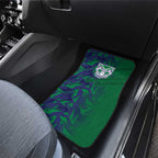 New Zealand Warriors Rugby Car Mats Fierce Mascot Geometric Tribal Art