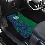 New Zealand Warriors Rugby Car Mats Fierce Mascot Geometric Tribal Art
