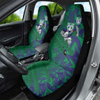 New Zealand Warriors Rugby Car Seat Cover Fierce Mascot Geometric Tribal Art