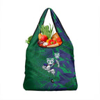 New Zealand Warriors Rugby Grocery Bag Fierce Mascot Geometric Tribal Art