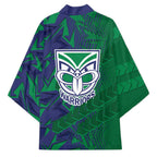 New Zealand Warriors Rugby Kimono Fierce Mascot Geometric Tribal Art