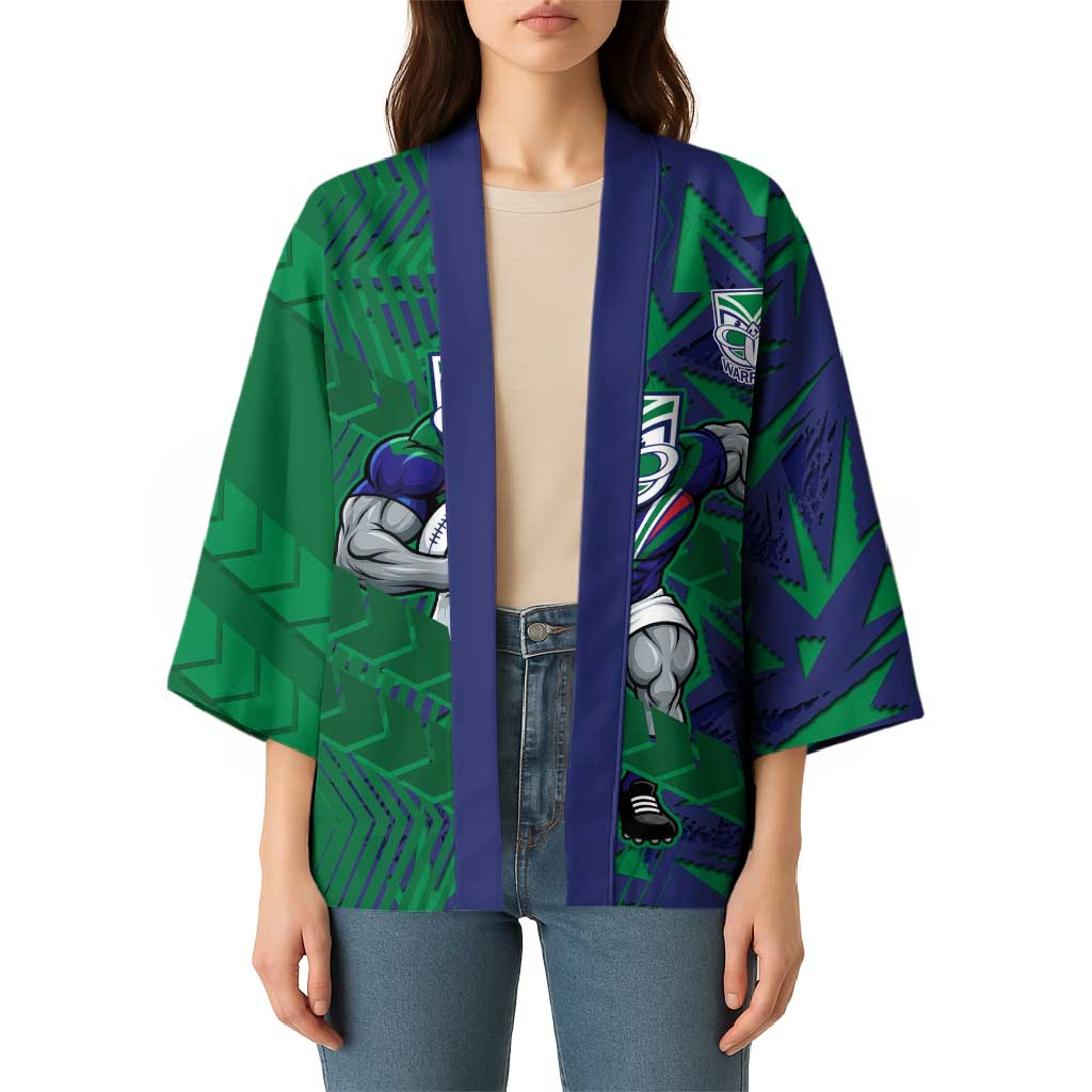 New Zealand Warriors Rugby Kimono Fierce Mascot Geometric Tribal Art
