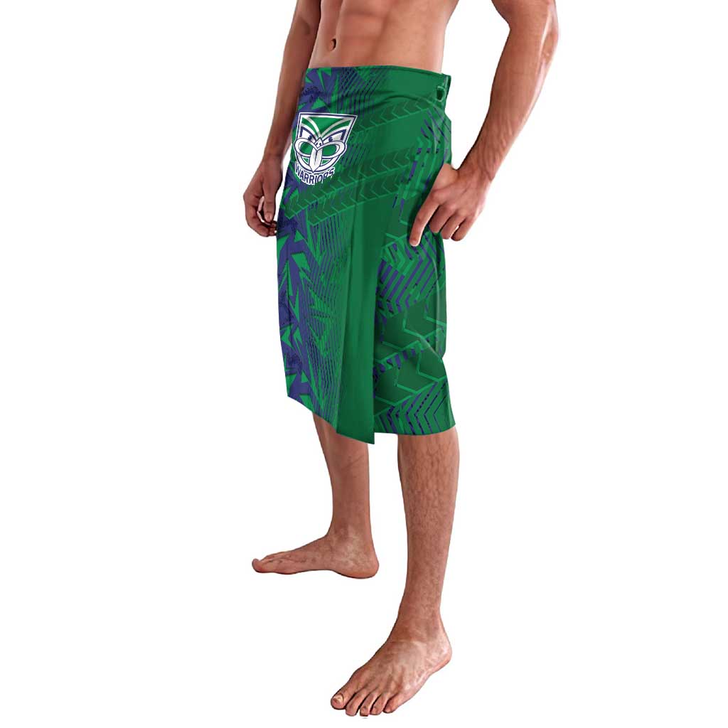 New Zealand Warriors Rugby Lavalava Fierce Mascot Geometric Tribal Art