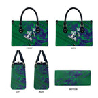 New Zealand Warriors Rugby Leather Bag Fierce Mascot Geometric Tribal Art
