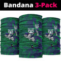 New Zealand Warriors Rugby Neck Gaiter Fierce Mascot Geometric Tribal Art