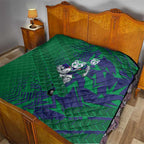 New Zealand Warriors Rugby Quilt Fierce Mascot Geometric Tribal Art